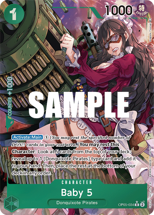 Baby 5 (034) (Alternate Art) OP05-034 - Awakening of the New Era OP05 kart görseli