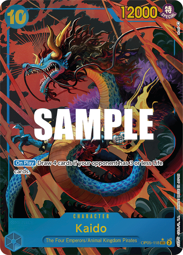 Kaido (118) (Alternate Art) OP05-118 - Awakening of the New Era OP05 kart görseli