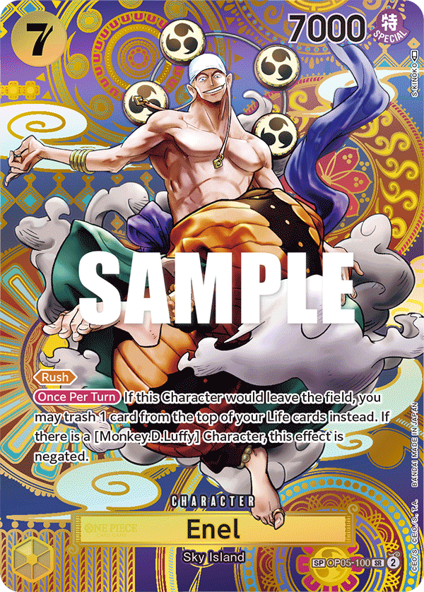 Enel (100) (Alternate Art) OP05-100 - Awakening of the New Era OP05 kart görseli
