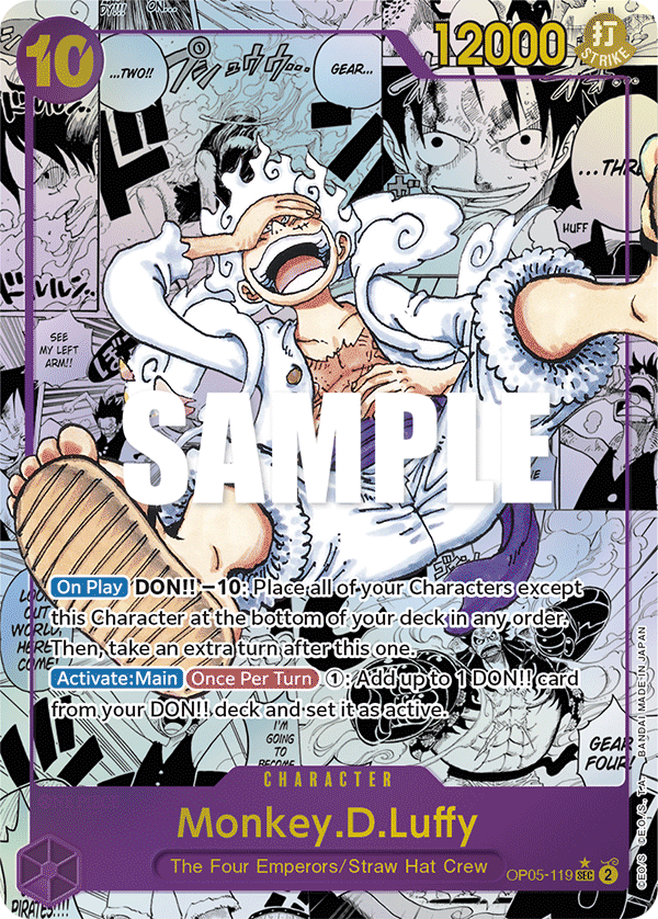 Monkey.D.Luffy (119) (Alternate Art) OP05-119 - Awakening of the New Era OP05 kart görseli