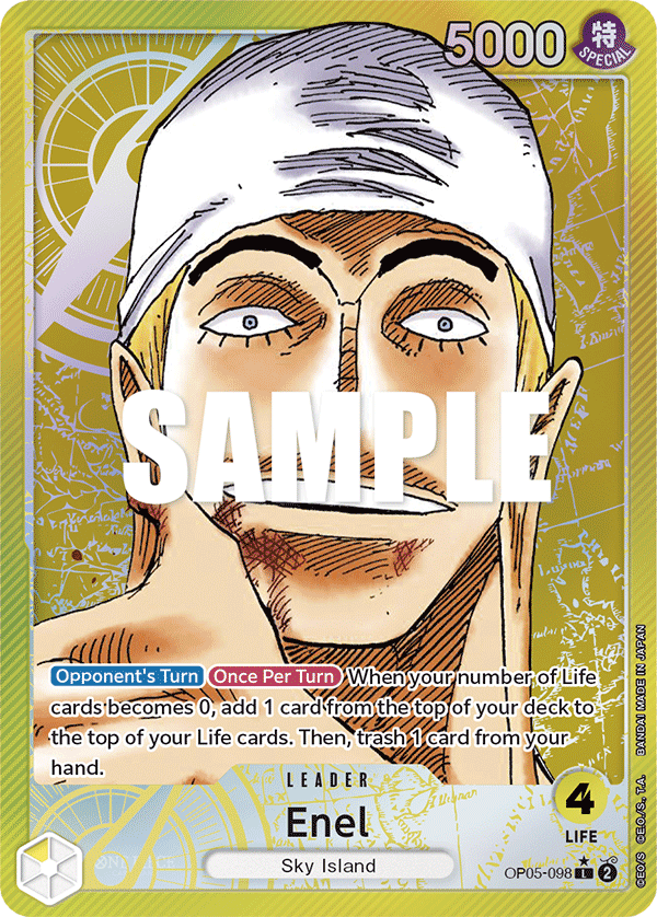 Enel (098) (Alternate Art) OP05-098 - Awakening of the New Era OP05 kart görseli
