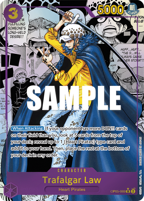 Trafalgar Law (Alternate Art) (069) OP05-069 - Awakening of the New Era OP05 kart görseli