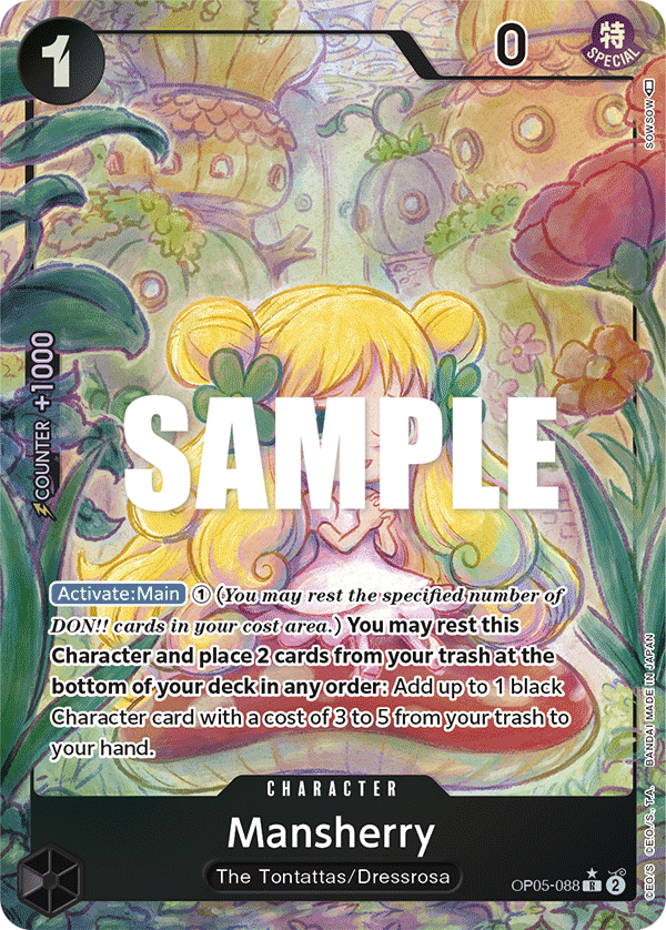 Mansherry (Alternate Art) OP05-088 - Awakening of the New Era OP05 kart görseli