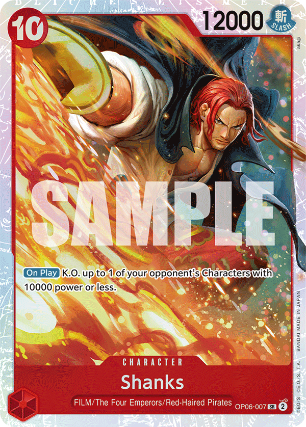 Shanks OP06-007 - Wings of the Captain OP06 kart görseli