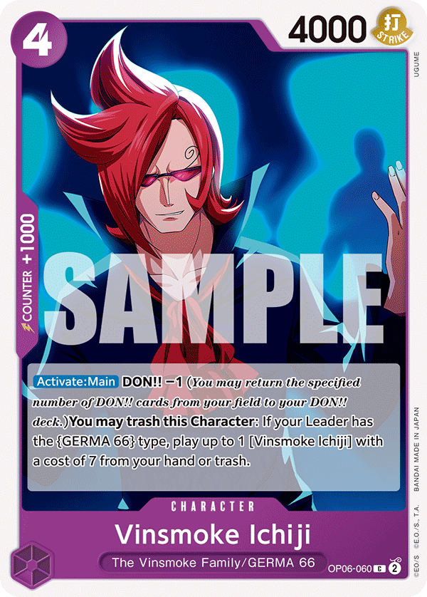 Vinsmoke Ichiji (060) OP06-060 - Wings of the Captain OP06 kart görseli