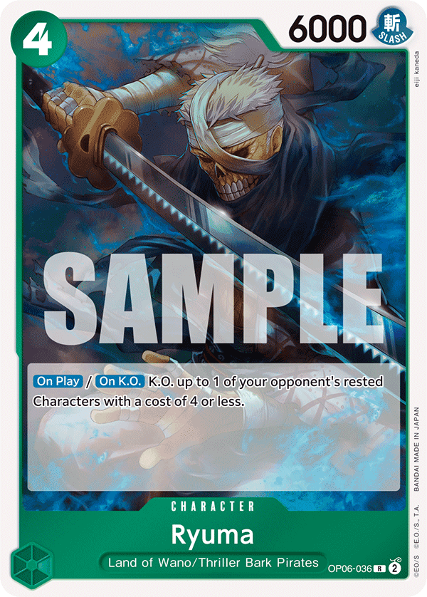 Ryuma OP06-036 - Wings of the Captain OP06 kart görseli