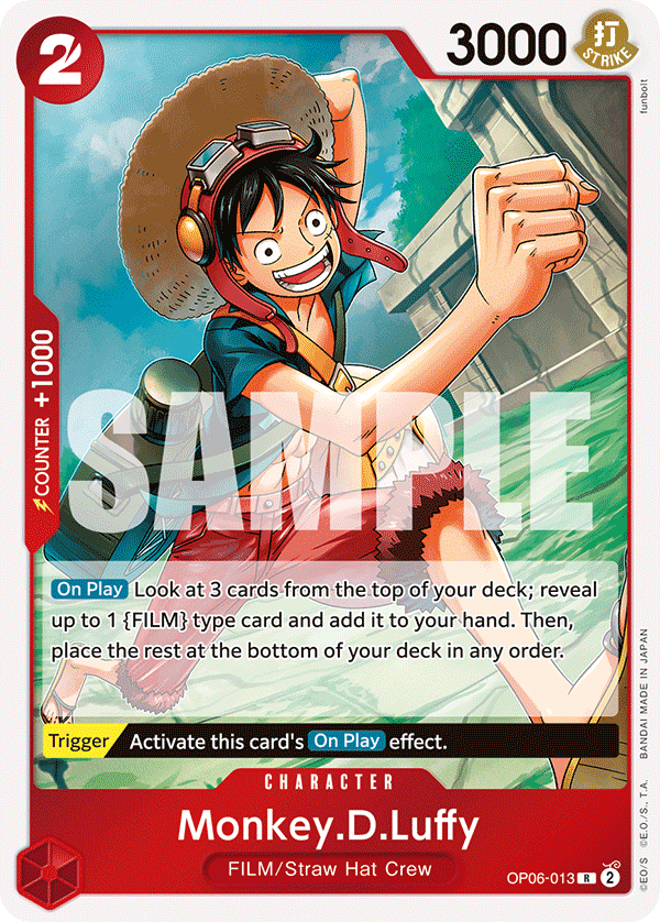 Monkey.D.Luffy OP06-013 - Wings of the Captain OP06 kart görseli