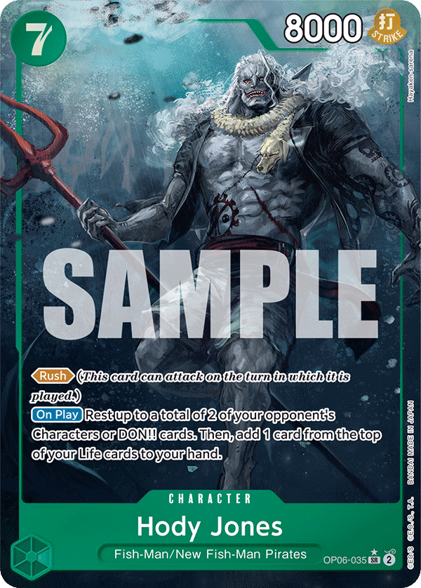 Hody Jones (035) (Alternate Art) OP06-035 - Wings of the Captain OP06 kart görseli