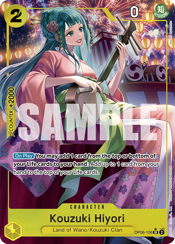 Kouzuki Hiyori (Alternate Art) OP06-106 - Wings of the Captain OP06 kart görseli