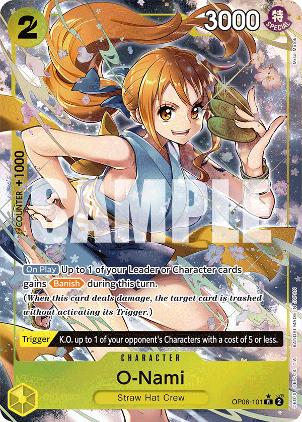 O-Nami (Alternate Art) OP06-101 - Wings of the Captain OP06 kart görseli