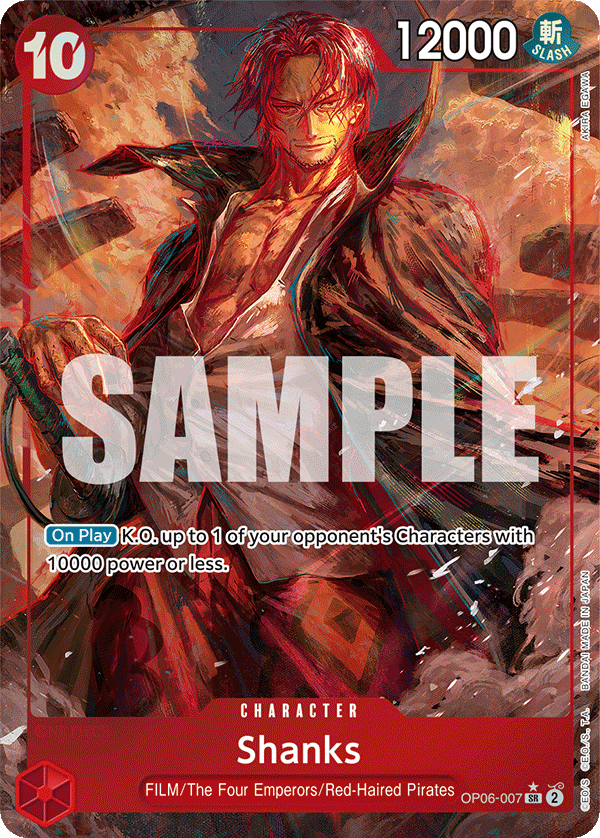 Shanks (Alternate Art) OP06-007 - Wings of the Captain OP06 kart görseli