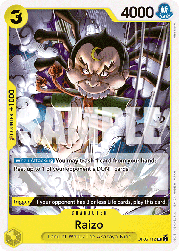 Raizo OP06-112 - Wings of the Captain OP06 kart görseli