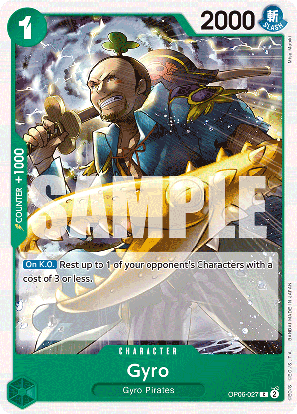 Gyro OP06-027 - Wings of the Captain OP06 kart görseli