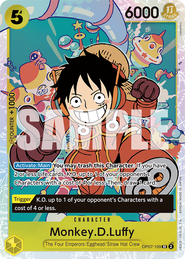 Monkey.D.Luffy (109) OP07-109 - 500 Years in the Future OP07 kart görseli