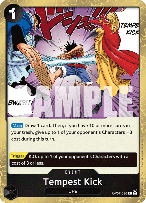 Tempest Kick OP07-096 - 500 Years in the Future OP07 kart görseli