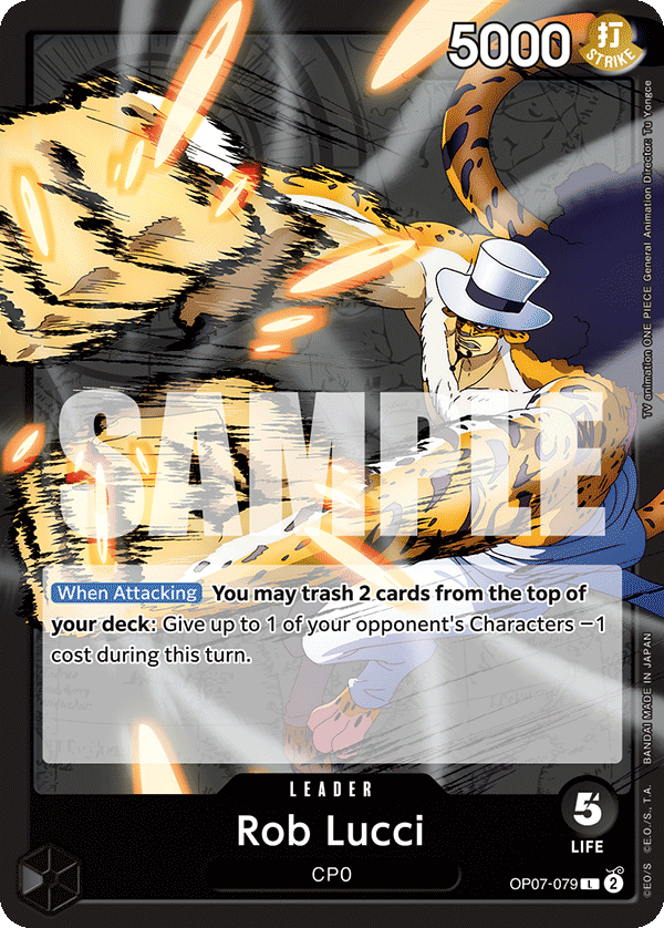 Rob Lucci (079) OP07-079 - 500 Years in the Future OP07 kart görseli
