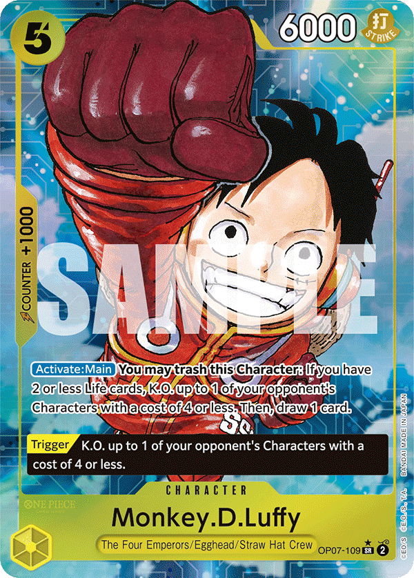 Monkey.D.Luffy (109) (Parallel) OP07-109 - 500 Years in the Future OP07 kart görseli