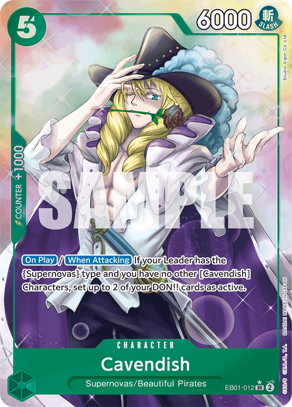 Cavendish (Alternate Art) EB01-012 - Extra Booster: Memorial Collection EB01 kart görseli