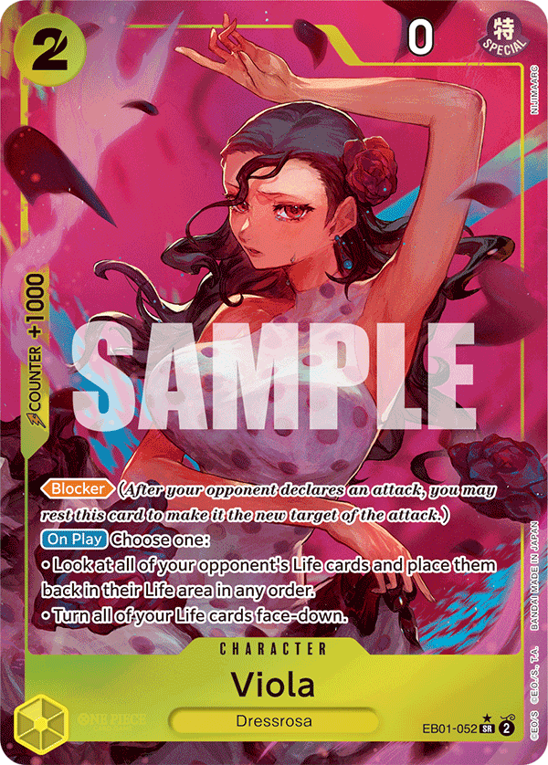 Viola (Alternate Art) EB01-052 - Extra Booster: Memorial Collection EB01 kart görseli