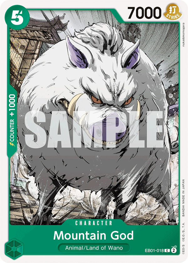 Mountain God EB01-018 - Extra Booster: Memorial Collection EB01 kart görseli