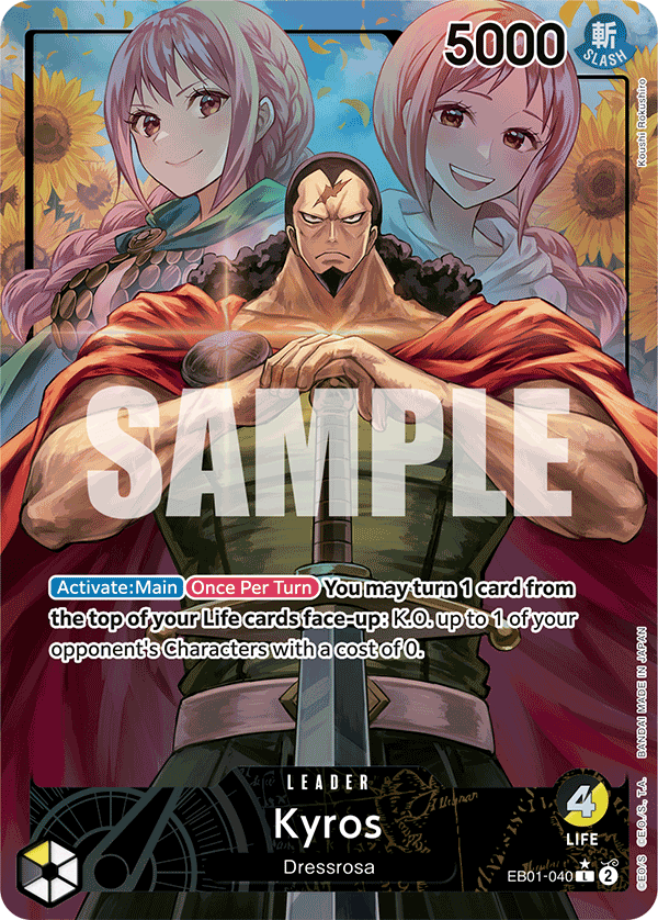 Kyros (Alternate Art) EB01-040 - Extra Booster: Memorial Collection EB01 kart görseli