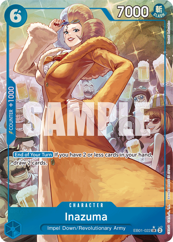 Inazuma (Alternate Art) EB01-022 - Extra Booster: Memorial Collection EB01 kart görseli
