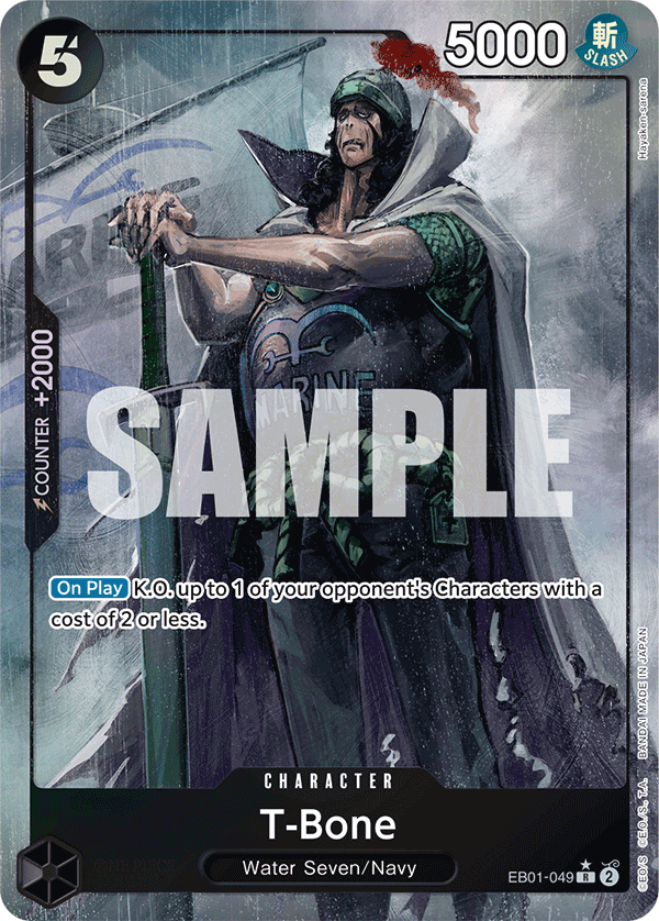 T-Bone (Alternate Art) EB01-049 - Extra Booster: Memorial Collection EB01 kart görseli