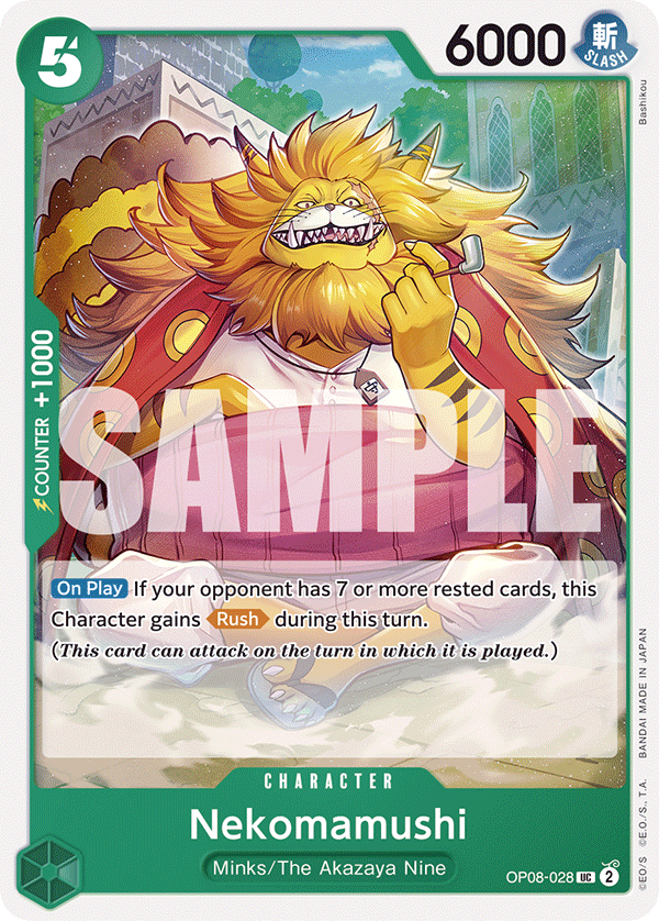 Nekomamushi OP08-028 - Two Legends OP08 kart görseli