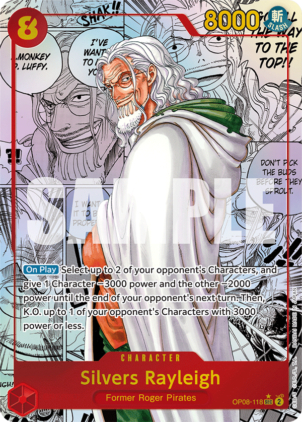 Silvers Rayleigh (Parallel) (Manga) OP08-118 - Two Legends OP08 kart görseli