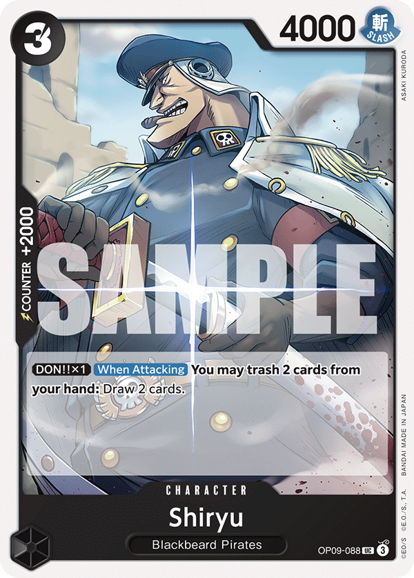 Shiryu OP09-088 - Emperors in the New World OP09 kart görseli