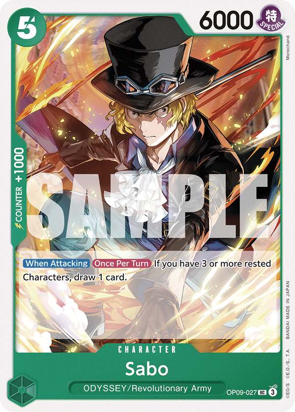 Sabo (027) OP09-027 - Emperors in the New World OP09 kart görseli
