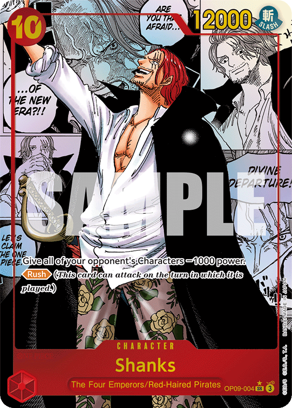 Shanks (004) (Alternate Art) OP09-004 - Emperors in the New World OP09 kart görseli