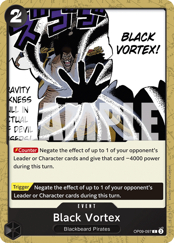 Black Vortex OP09-097 - Emperors in the New World OP09 kart görseli