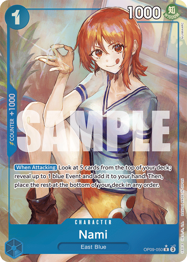Nami (050) (Parallel) OP09-050 - Emperors in the New World OP09 kart görseli