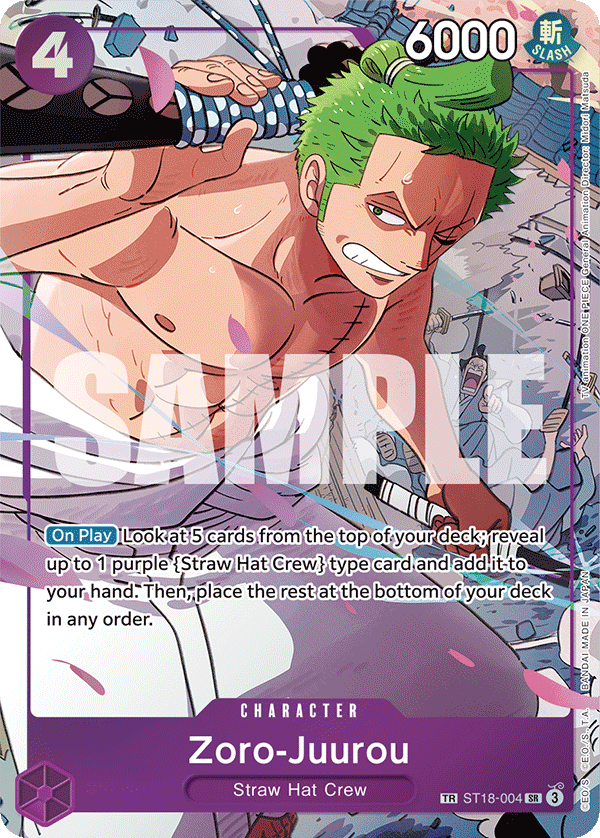 Zoro-Juurou (ST18-004) ST18-004 - Emperors in the New World OP09 kart görseli