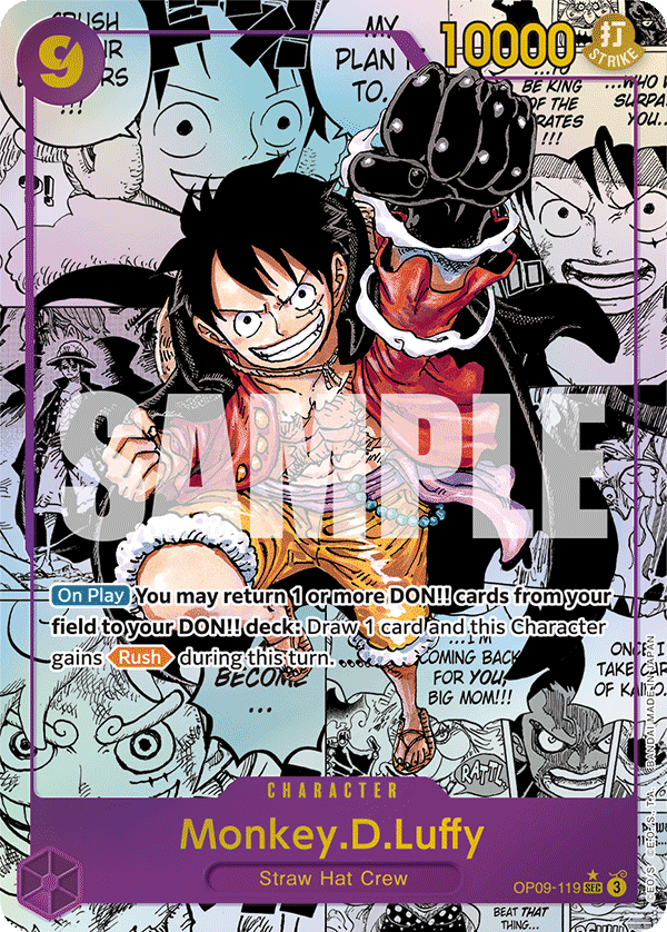 Monkey.D.Luffy (119) (Alternate Art) OP09-119 - Emperors in the New World OP09 kart görseli