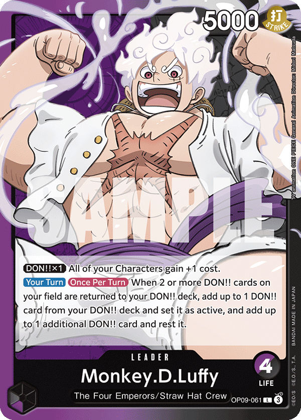 Monkey.D.Luffy (061) (Parallel) OP09-061 - Emperors in the New World OP09 kart görseli