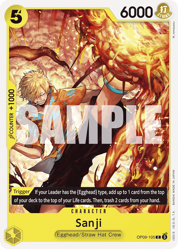 Sanji (105) OP09-105 - Emperors in the New World OP09 kart görseli