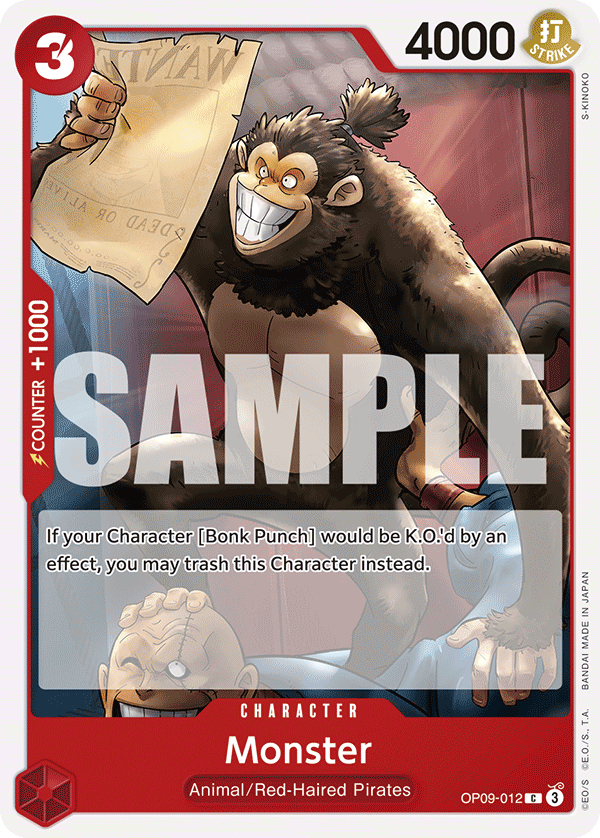 Monster OP09-012 - Emperors in the New World OP09 kart görseli