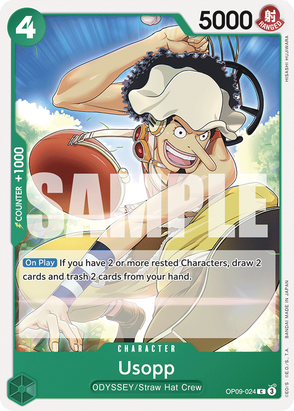Usopp (024) OP09-024 - Emperors in the New World OP09 kart görseli
