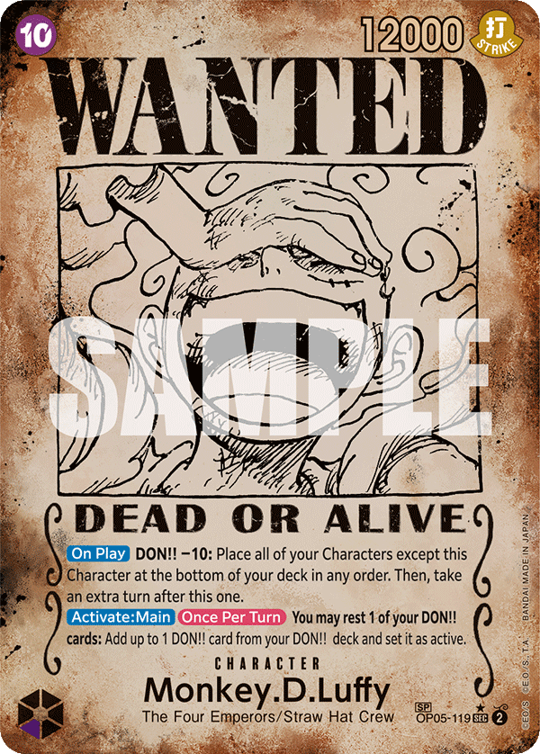 Monkey.D.Luffy (Wanted Poster) kart görseli