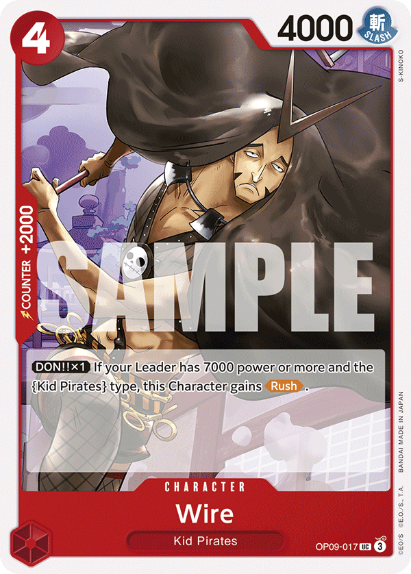 Wire OP09-017 - Emperors in the New World OP09 kart görseli