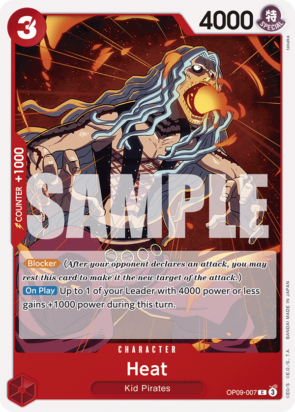 Heat OP09-007 - Emperors in the New World OP09 kart görseli