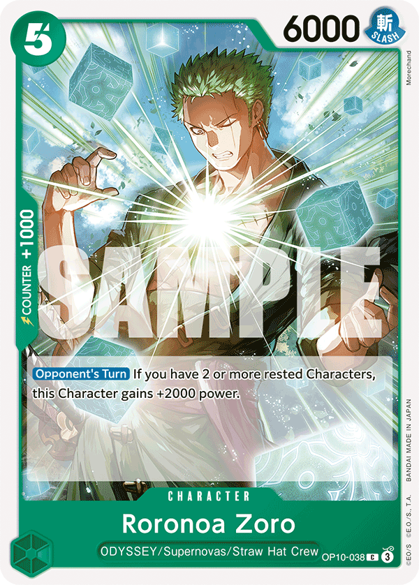 Roronoa Zoro (038) OP10-038 - Royal Blood OP10 kart görseli