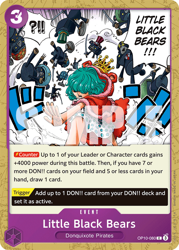 Little Black Bears OP10-080 - Royal Blood OP10 kart görseli