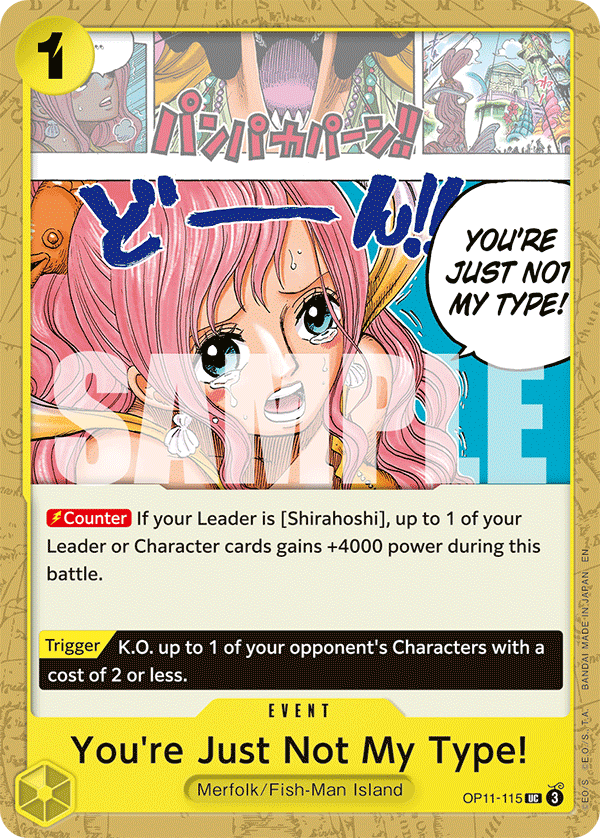 You're Just Not My Type! OP11-115 - A Fist of Divine Speed OP11 kart görseli