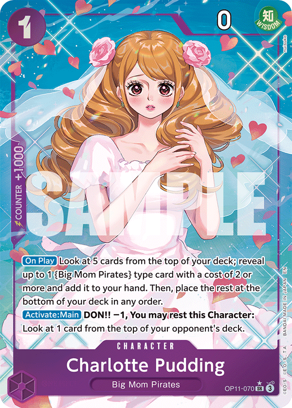 Charlotte Pudding (Alternate Art) OP11-070 - A Fist of Divine Speed OP11 kart görseli