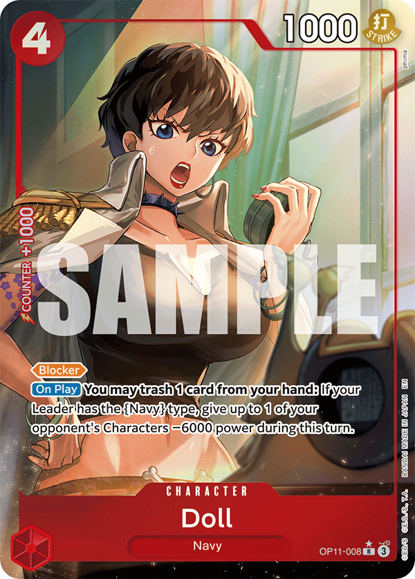 Doll (Alternate Art) OP11-008 - A Fist of Divine Speed OP11 kart görseli