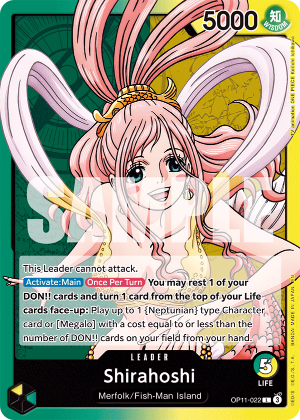 Shirahoshi (022) OP11-022 - A Fist of Divine Speed OP11 kart görseli