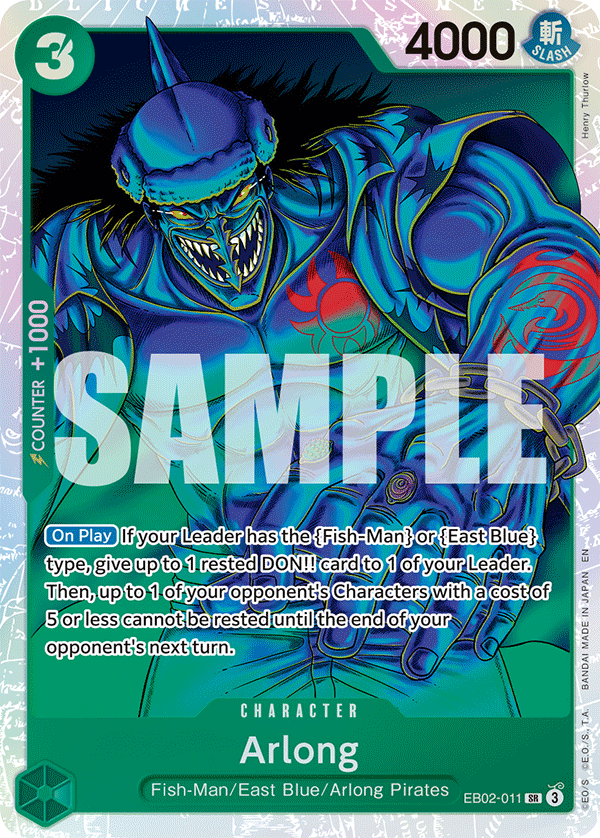 Arlong EB02-011 - Extra Booster: Anime 25th Collection EB02 kart görseli